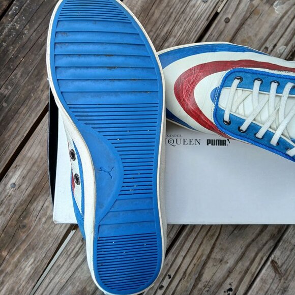 Alexander McQueen x Puma Sneakers US 11 | Red White Blue | With Box - Picture 7 of 9